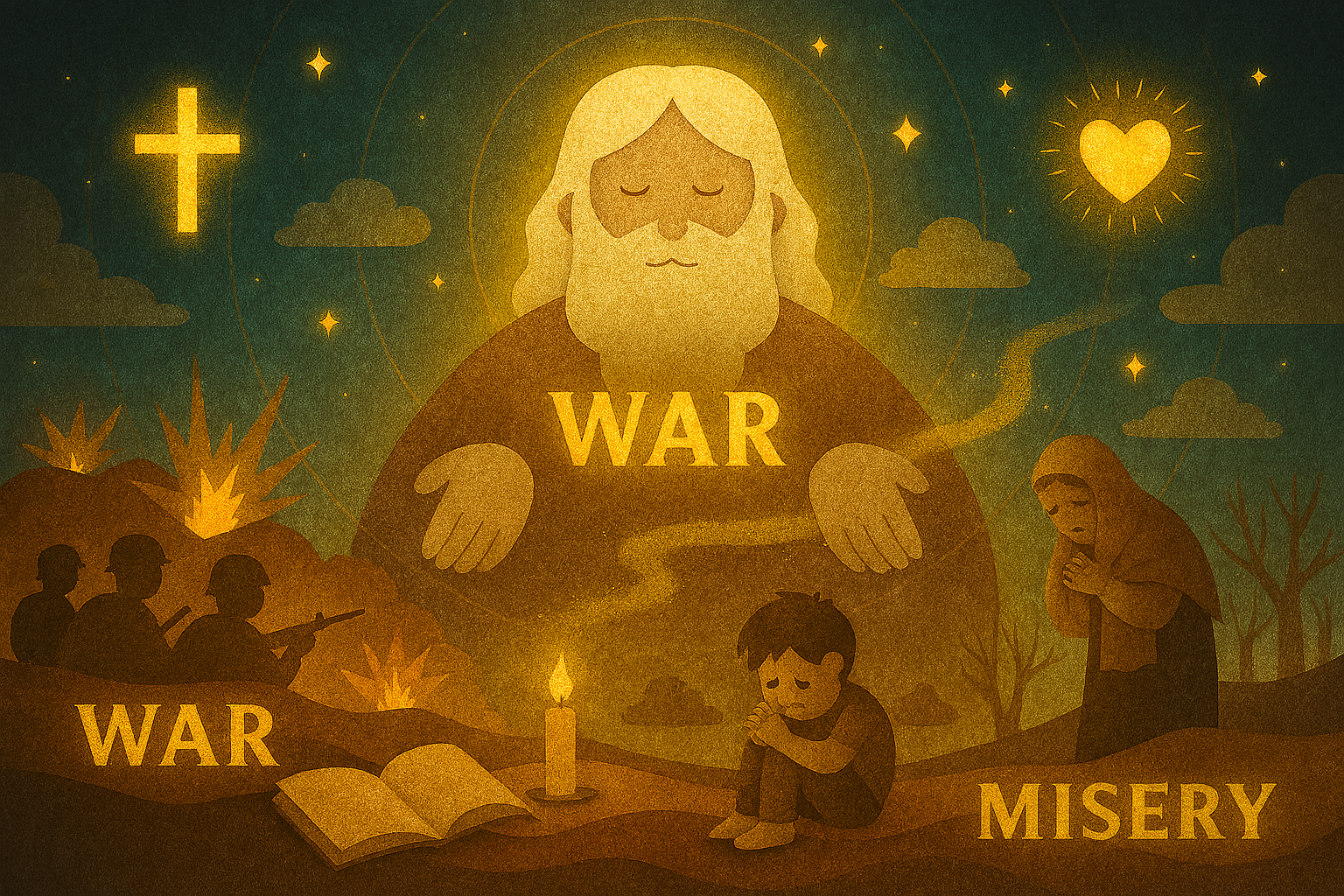 Si Dios es tan poderoso, ¿por qué el mundo sigue lleno de guerras, hambre y violencia?